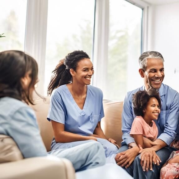 Life insurance agent consultation with family in Bexar County Texas